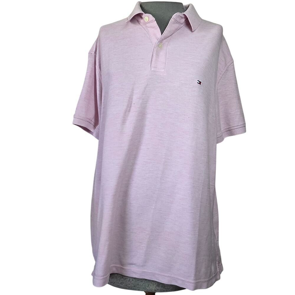 Tommy Hilfiger Cotton Blend Short Sleeve Polo Size Large